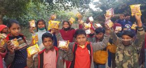 Chistmas Noodle Gift Box Distribution to Nirbhed Foundation